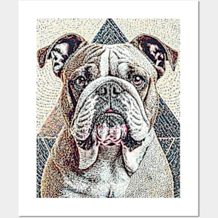 Dog Portrait - Bulldog Posters and Art